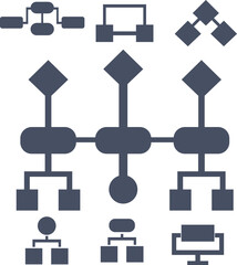 Flowchart Vector Collection &ndash; Diagram and Process Visualization Set