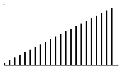 Minimalist Bar Chart with Grid and Labels Graphic