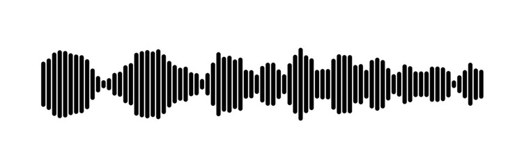 Abstract Sound Wave Representation Using Parallel Lines Design