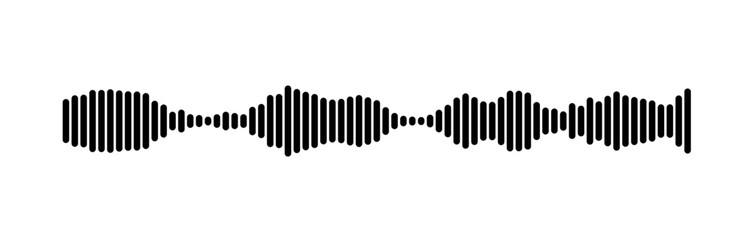 Abstract Sound Wave Representation Using Parallel Lines Design