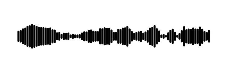 Abstract Sound Wave Representation Using Parallel Lines Design