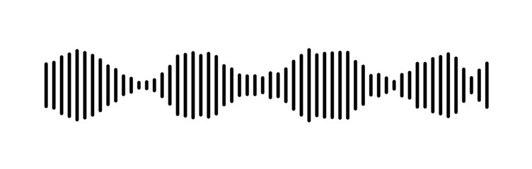 Abstract Sound Wave Representation Using Parallel Lines Design
