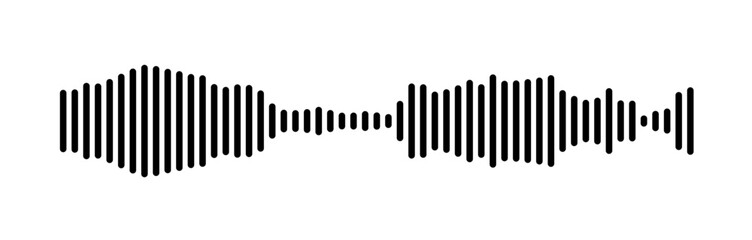 Abstract Sound Wave Representation Using Parallel Lines Design