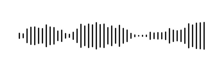 Abstract Sound Wave Representation Using Parallel Lines Design