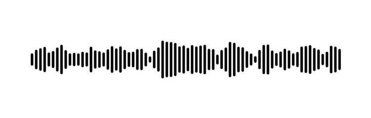 Abstract Sound Wave Representation Using Parallel Lines Design