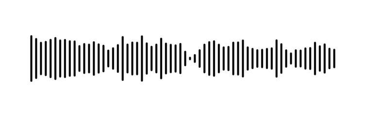 Abstract Sound Wave Representation Using Parallel Lines Design