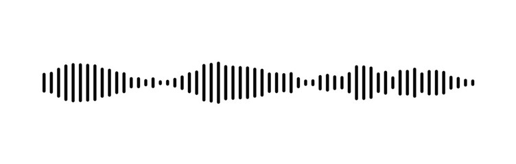 Abstract Sound Wave Representation Using Parallel Lines Design