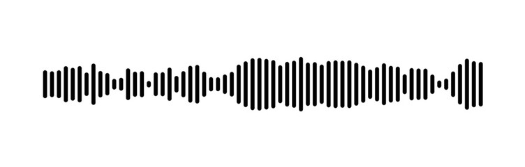 Abstract Sound Wave Representation Using Parallel Lines Design