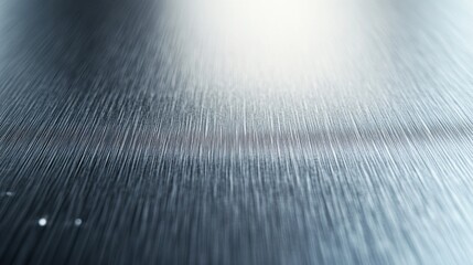 Polished stainless steel surface with a brushed aluminum finish, magnesium, and nickel alloy, exuding a refined metallic appeal