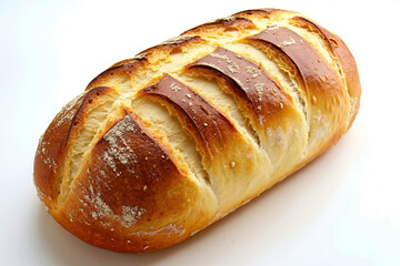 A loaf of bread sitting on top of a white plate