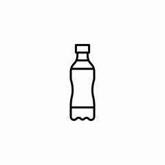 soft drink bottle icon sign vector