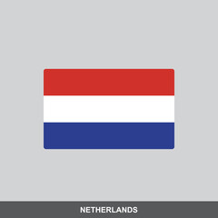 Netherlands national flag vector design