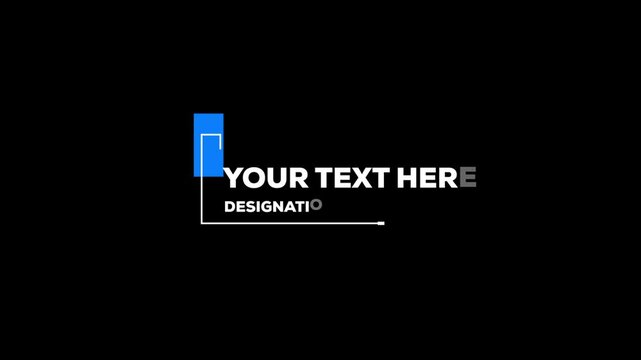 premium lower thirds and titles for videos