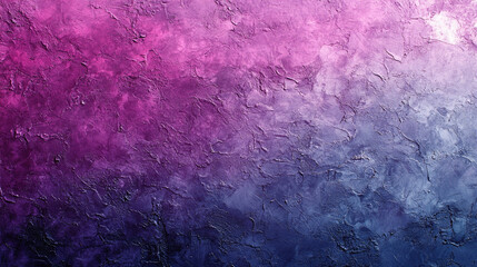 Obraz premium An abstract scene with grainy noise texture in rich purple, magenta, and blue gradient symbolizes mystery and depth, perfect for elegant, minimalist designs with bright modern tones.