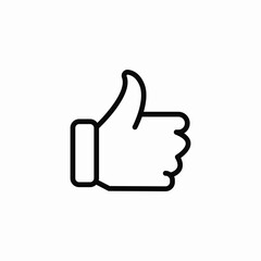 feedback thumbs up icon sign vector