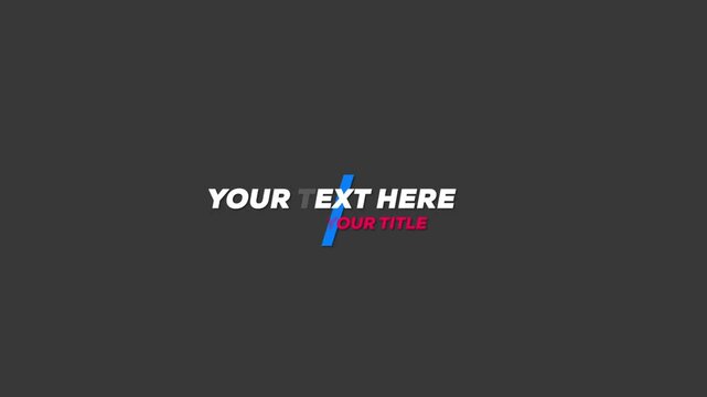 Abstract Lower Thirds for marketing