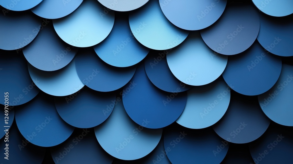Poster abstract blue circle pattern background design