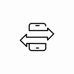 mobile easy transactions icon sign vector