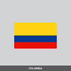 Colombia national flag vector design