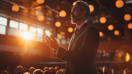 Liderazgo en Acción: CEO Presentando Resultados con Estilo Profesional
