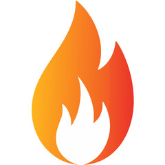 fire icon vector illustration