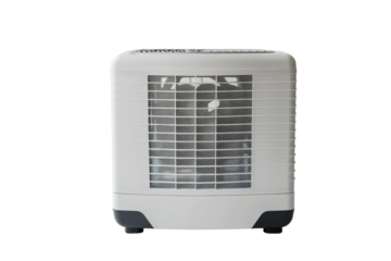 Eco-friendly air cooler with advanced cooling technology isolated on transparent background