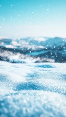 Snowfall scenic view mountain landscape nature photography winter wonderland close-up tranquil atmosphere