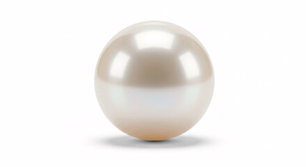 Luminous Orb: A close-up studio shot of a lustrous, perfectly spherical pearl, exhibiting a soft, iridescent sheen, reflecting light to create a sense of value and luxury.