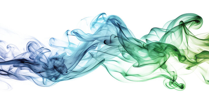 colorful smoke on white background