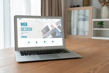 Website design software provide modish template for online retail business and e-commerce