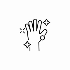 clean hands icon sign vector