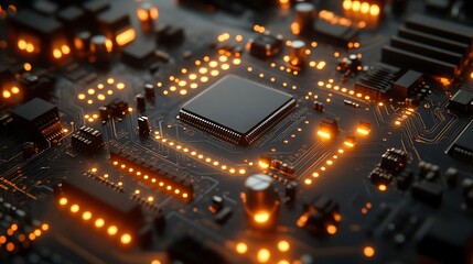 Panel interface neon futuristic control perspective high resolution hd image