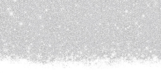 ARRIÈRE-PLAN ARGENTÉ AVEC BORDURE DE FLOCONS DE NEIGE POUR NOËL