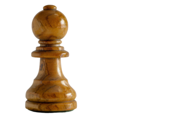 Elegant Wooden Chess Pawn Piece for Strategic Play