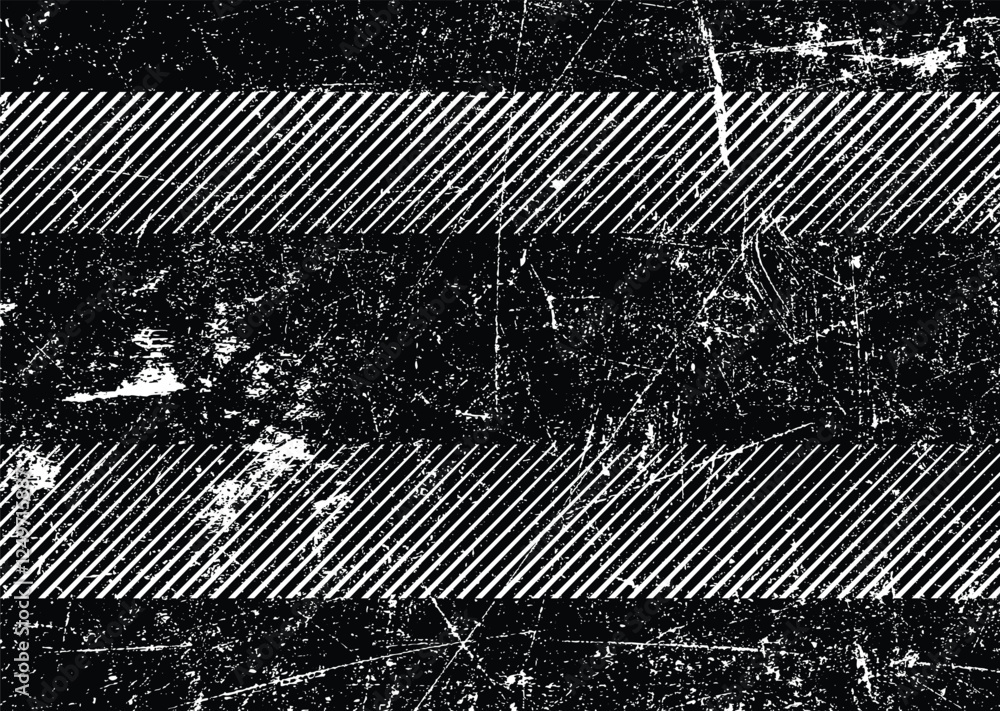 Fototapete Glitch distorted grunge layer  . Noise destroyed texture . Trendy defect error shapes . Overlay grunge texture . Distressed effect .Vector shapes with a halftone lines screen print texture.
