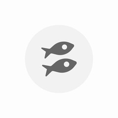 fish catch icon sign vector