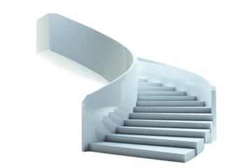 Modern Circular Stairs with Smooth Curves