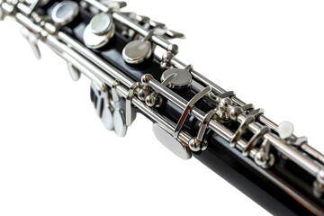 Fototapeta premium Close-Up of a Clarinet Highlighting Its Craftsmanship
