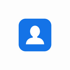 app contact icon sign vector