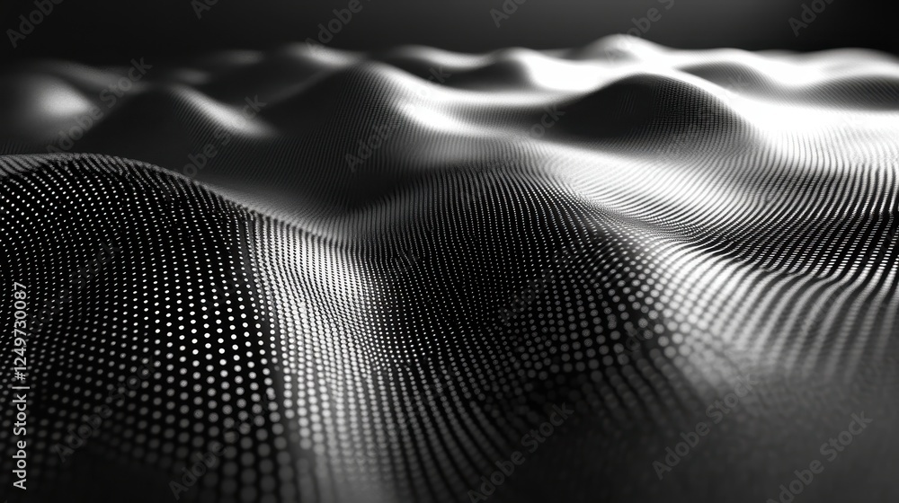 Poster abstract grayscale wave texture background