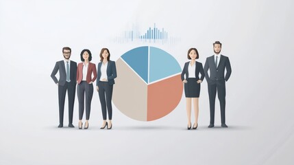 Obraz premium Human resource infographic template, elements and icons. Infograph includes customizable pie chart, graph, line icon set with human resources manager, employee, business worker, corporate leader etc.
