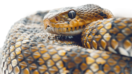 Isolated View of Snake Skin Scales with Sharp Focus