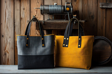  handmade fabric tote bags