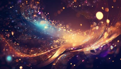 Obraz premium Modern sparkle abstract background design with copy space for text