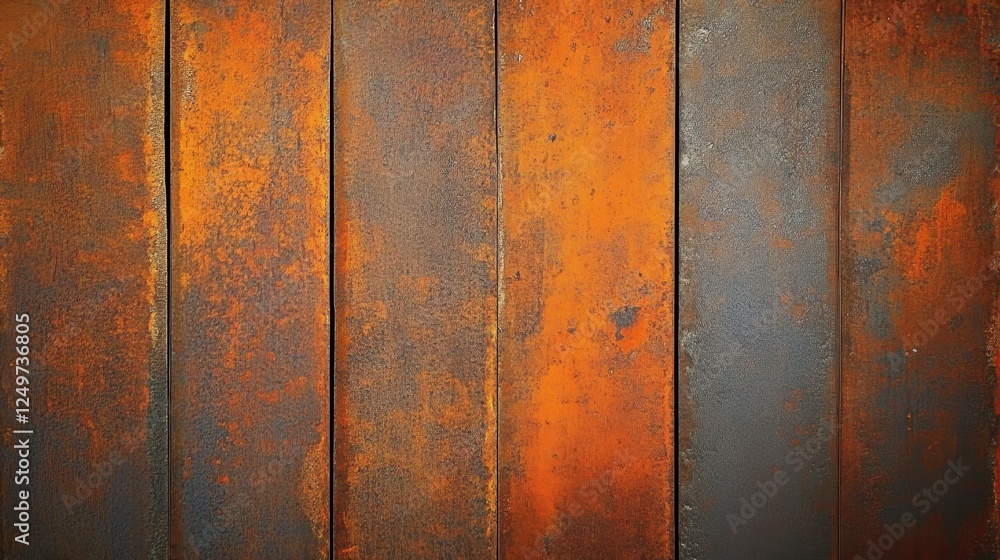 Poster the weathered appearance of this rusty orangebrown metal surface gives it a distinct grunge feel, ma