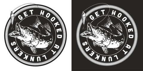 Artwork featuring Lunkers with fishing theme