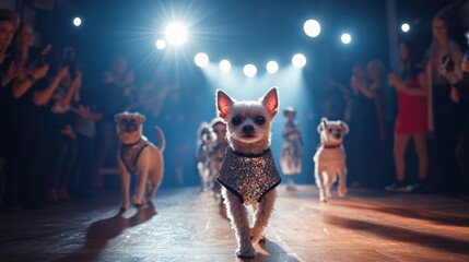 Charming Dogs Strut Their Stuff on the Runway in Spotlight