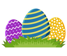 Easter egg cartoon ornament hand drawn illustration