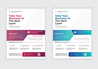 modern business flyer template
