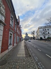 Naklejka premium Strasse und Bürgersteig in Potsdam, Brandenburg